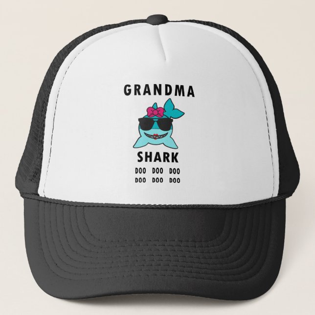 Casquette Requin Doo Doo Doo de grand-maman (Devant)