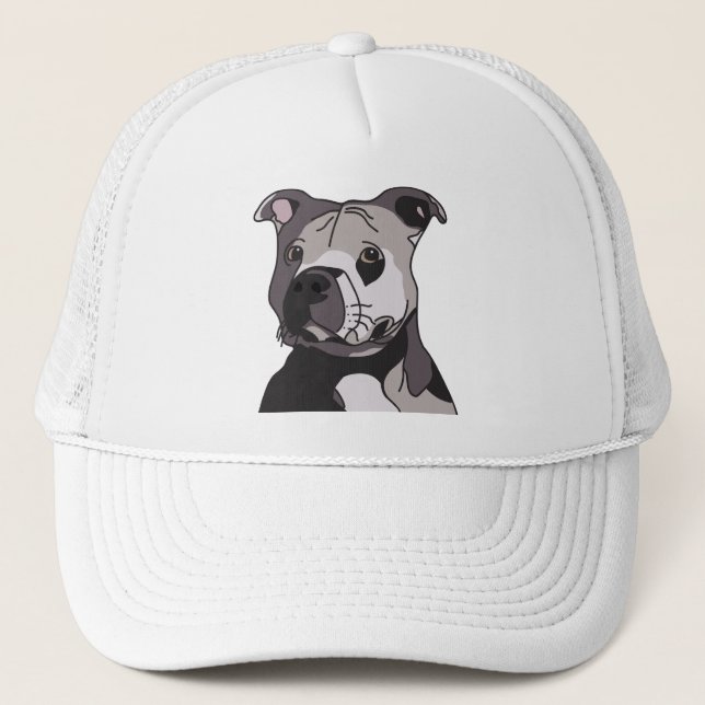 Casquette Rescue American Bulldog Pit Bull Terrier Portrait (Devant)