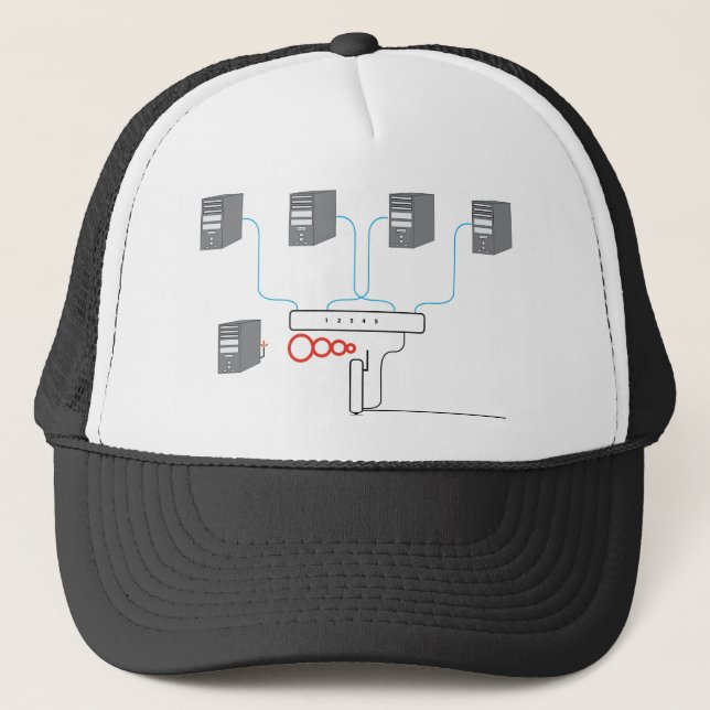 Casquette Réseau informatique (Devant)