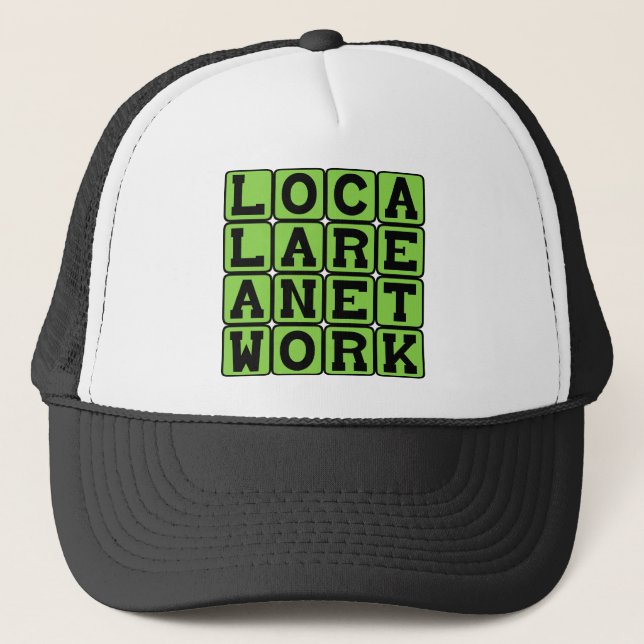 Casquette Réseau local, réseau local LAN (Devant)