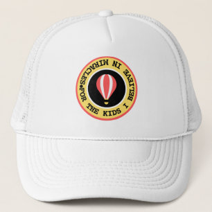 Casquette Réseau Miracle Enfants Personnalisé Texte Rouge Ja