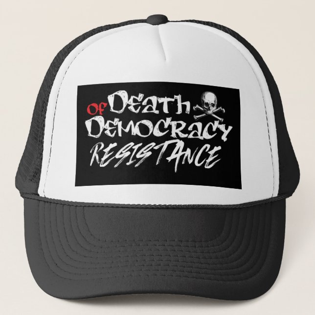 Casquette Résister à la mort de la démocratie (Devant)