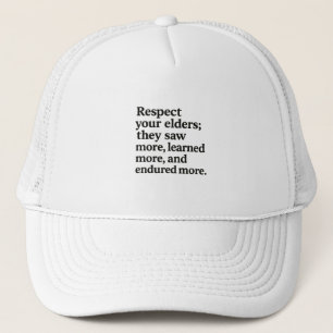 Casquette Respect des aînés