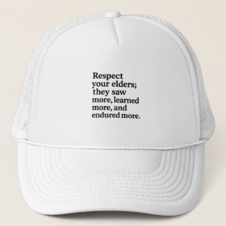 Casquette Respect des aînés