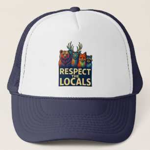 Casquette Respectez les locaux – Faune colorée