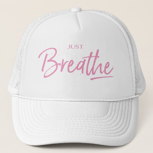 Casquette Respire, Yoga, Citation Zen (Devant)