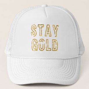 Casquette Rester en or