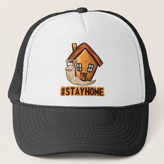 Casquette Restez à la maison (Devant)
