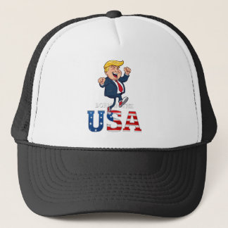 Casquette RESTEZ AUJOURD'HUI NÉ Aux États-Unis Trucker Hat