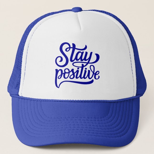 Casquette Restez bleu positif (Devant)