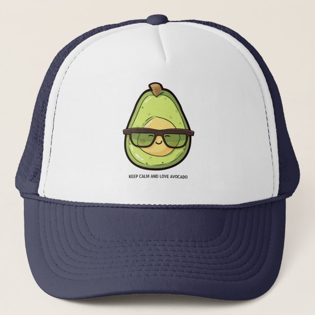 Casquette Restez calme et aimez l'avocat (Devant)