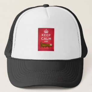 Casquette Restez calme et continuez sur Honey Badger