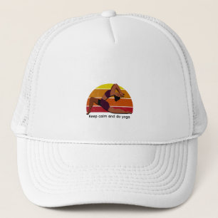 Casquette Restez calme et faites du yoga