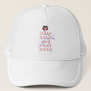 Casquette Restez calme et jouez au rock