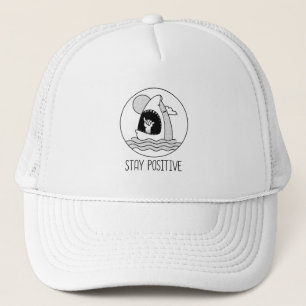 Casquette Restez en position positive pour les surfeurs de r