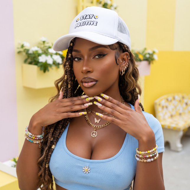 Casquette Restez Positif (Créateur téléchargé)