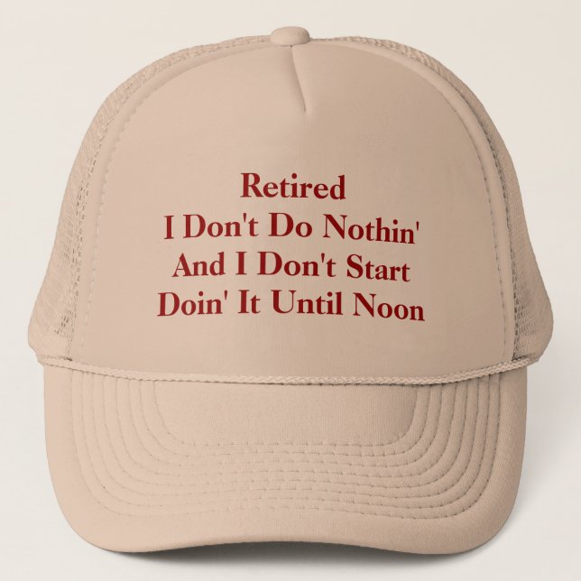 Casquette Retiré (Devant)