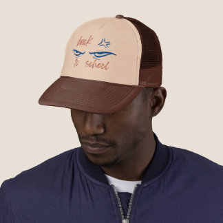Casquette Retour à l'école avec une torsion anime imprimé