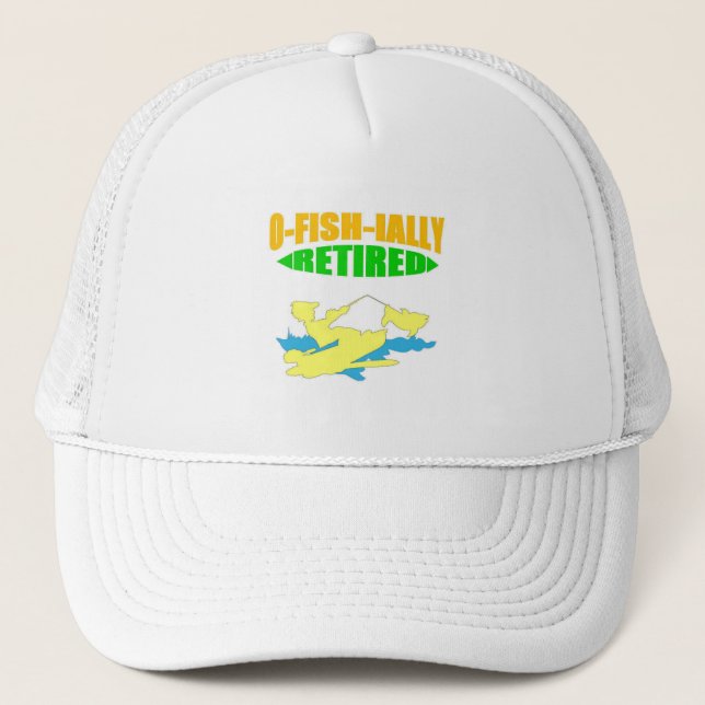 Casquette Retraite amusante de pêcheur (Devant)