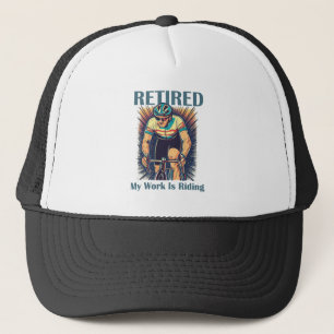 Casquette Retraité Mon Travail Est De Faire Du Vélo