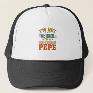 Casquette Retraite Professionnelle Pepe Typographie Vintage
