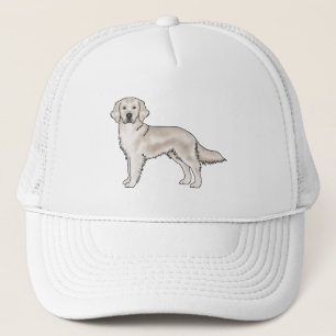 Casquette Rétreiver doré anglais crème Chien de dessin animé