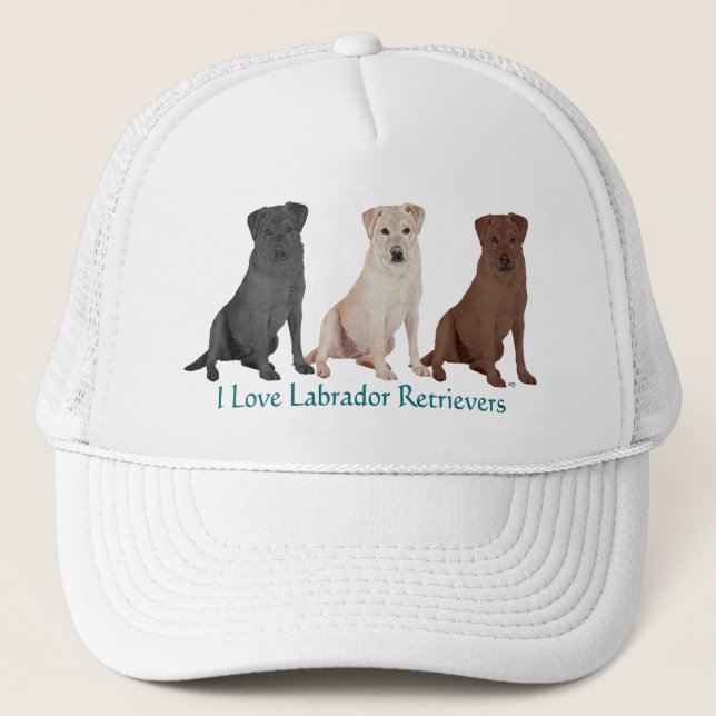 Casquette Retrievers du Labrador - 3 Couleurs à aimer (Devant)