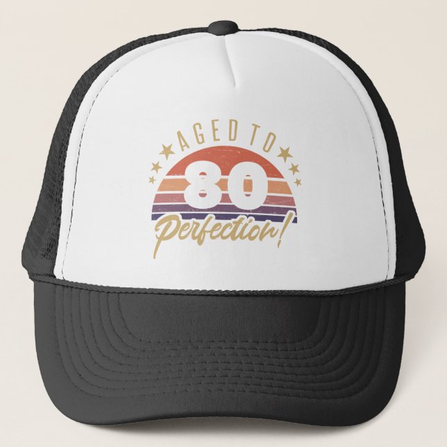 Casquette Retro 80e Humour d'anniversaire (Devant)