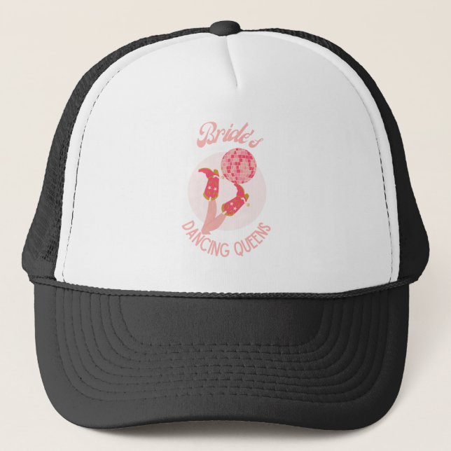 Casquette Retro années 70, Reine de la danse de la mariée, E (Devant)