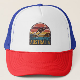 Casquette Retro Australian Sunset Animal sauter Kangaroo