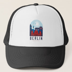 Casquette Retro Berlin Skyline Allemagne