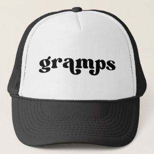 Casquette Retro Black and White Grandpa American Gramps