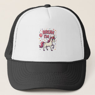 Casquette Rétro Bruh J'ai 8 Licorne Anniversaire Mignon Rétr