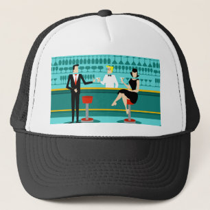 Casquette Retro Cocktail Lounge Trucker Hat