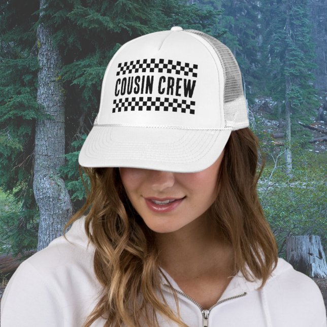 Casquette Retro Cousin Crew Correspondance Famille Réunion (Retro Cousin Crew Matching Family Reunion Trucker Hat
)