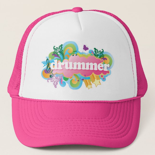 Casquette Rétro éclat de batteur (Devant)