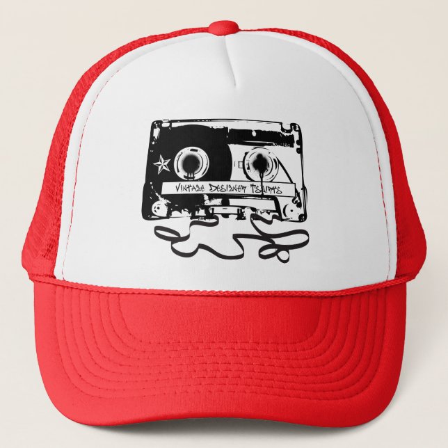 Casquette Rétro enregistreur à cassettes des années 80 (Devant)