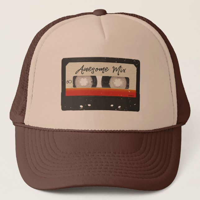 Casquette Rétro enregistreur à cassettes vintage de bande (Devant)