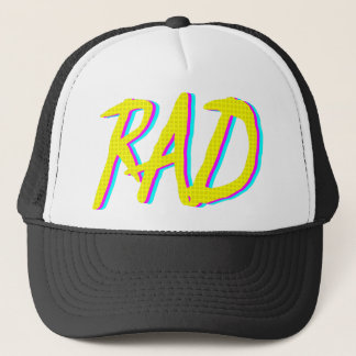 Casquette Rétro graphique au néon de rad