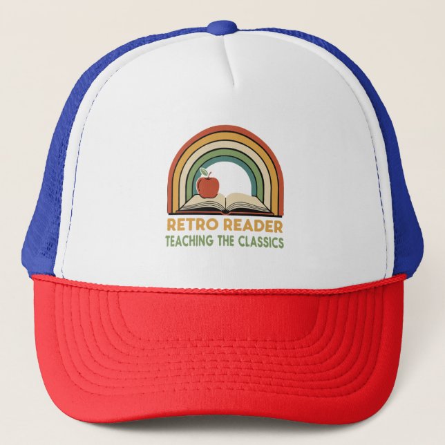 Casquette Rétro Lecteur Enseignant les Classiques | Vintage  (Devant)