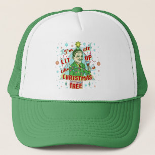 Casquette Rétro Lit potable d'homme d'humour de Noël drôl