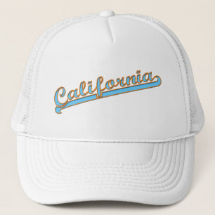 Casquette Rétro logo Teal de surfer de la Californie