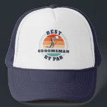 Casquette Rétro Meilleur Groomsman Par Par Mariage Nouveauté<br><div class="desc">Retro Best Groomsman By Par design vous pouvez customiser pour le meilleur groomsman jamais de cette jolie conception de golf à thème. Un cadeau parfait pour les faveurs de mariage et les cadeaux de mariés. Le texte "GROOMSMAN" peut être customisé avec n'importe quel moniker de mariage en cliquant sur le...</div>
