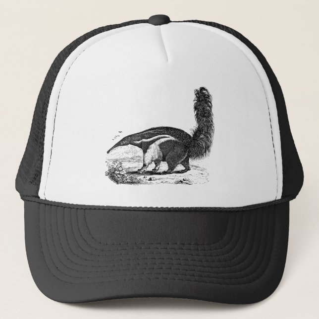 Casquette Rétro modèle de mangeur de fourmi d'oryctérope (Devant)