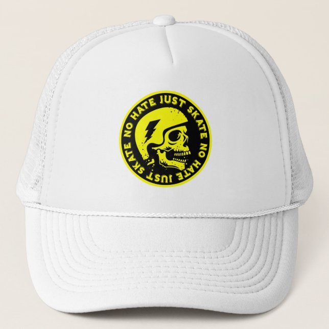 Casquette Retro no Hate Just Skull (Devant)