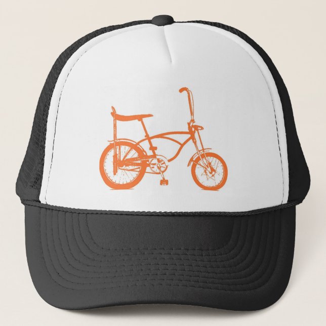 Casquette Rétro Orange Krate Banana Seat Bike (Devant)