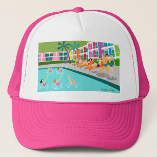 Casquette Retro Palm Springs Hotel Trucker Hat