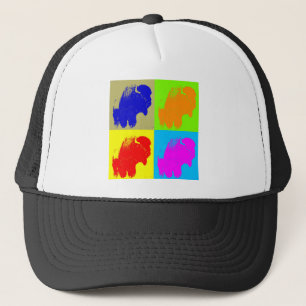 Casquette Retro Pop Art Bison Buffalo