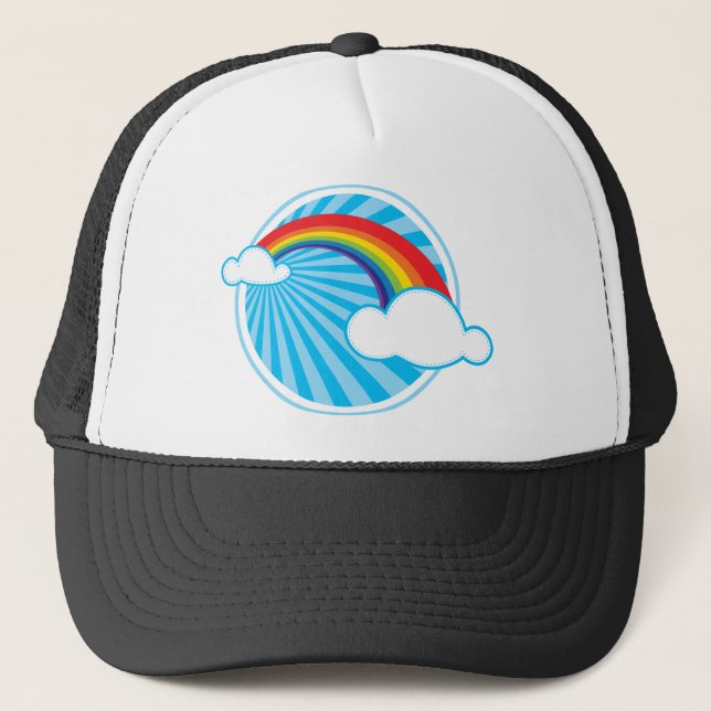CASQUETTE RETRO RAINBOW (Devant)