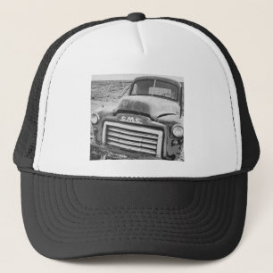 Casquette Retro Ride Vintage Camion noir et blanc Photo